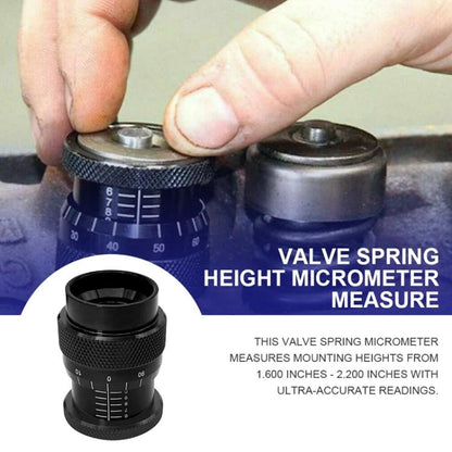 1.600-2.200 inch Valve Spring Height Micrometer Gauge for V8 Engines(Black) - Inspection Tools by buy2fix | Online Shopping UK | buy2fix