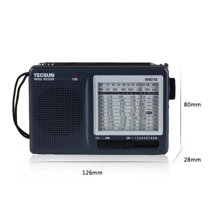 Tecsun R-9012 Portable Full Band FM Radio - Radio Player by buy2fix | Online Shopping UK | buy2fix