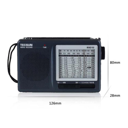 Tecsun R-9012 Portable Full Band FM Radio - Radio Player by buy2fix | Online Shopping UK | buy2fix