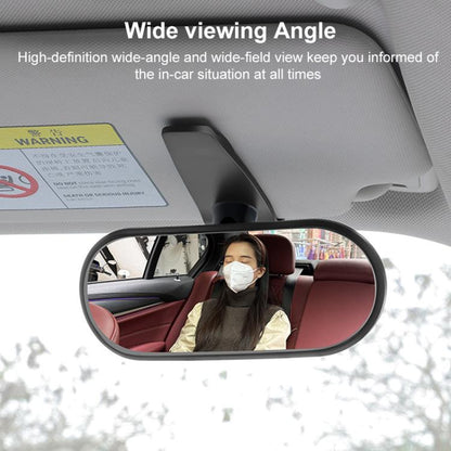 Car Adhesive Type Wide-angle Rearview Auxiliary Mirror(Black) - Convex Mirror & Accessories by buy2fix | Online Shopping UK | buy2fix