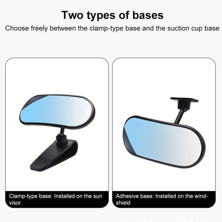Car Adhesive Type Wide-angle Rearview Auxiliary Mirror(Black) - Convex Mirror & Accessories by buy2fix | Online Shopping UK | buy2fix