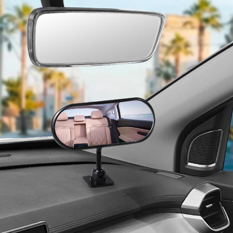 Car Adhesive Type Wide-angle Rearview Auxiliary Mirror(Black) - Convex Mirror & Accessories by buy2fix | Online Shopping UK | buy2fix
