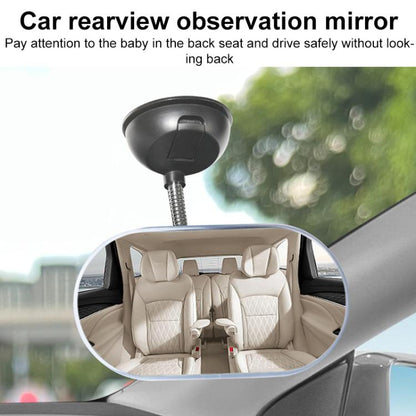 Car Suction Cup Type Wide-angle Rearview Auxiliary Mirror(Black) - Convex Mirror & Accessories by buy2fix | Online Shopping UK | buy2fix