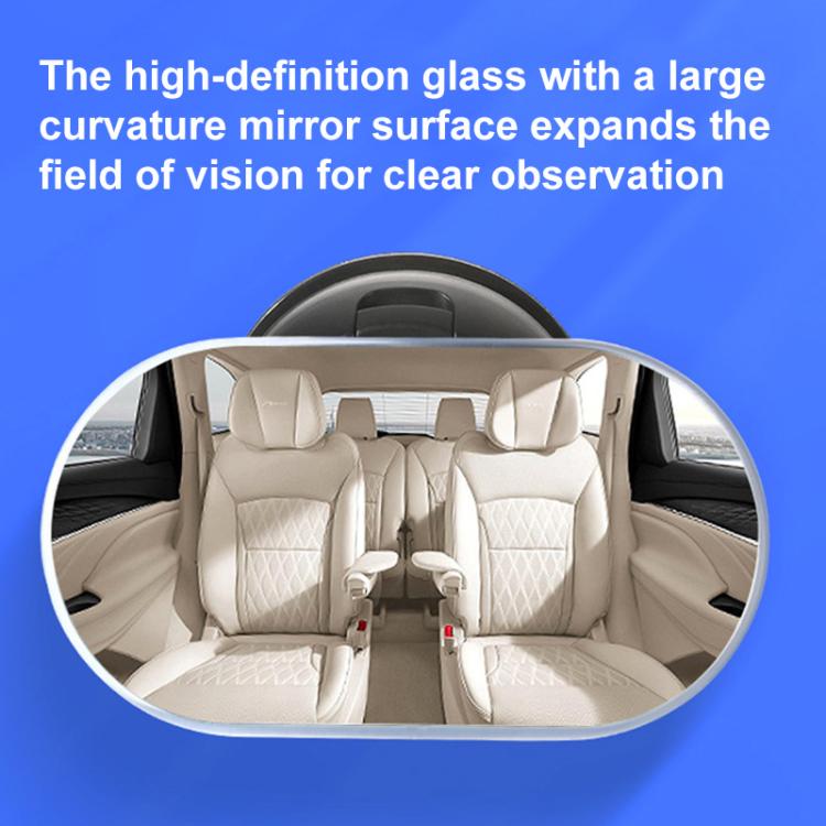 Car Suction Cup Type Wide-angle Rearview Auxiliary Mirror(Black) - Convex Mirror & Accessories by buy2fix | Online Shopping UK | buy2fix