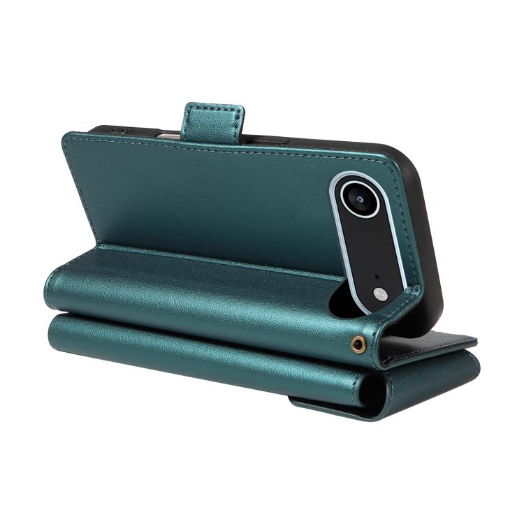 For iPhone Air Multi Card Wallet Leather Phone Case with Strap(Green) - iPhone Air Cases by buy2fix | Online Shopping UK | buy2fix