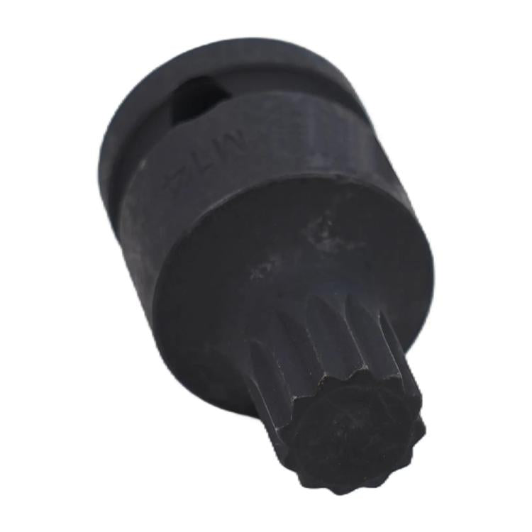 Brake Pad Screw Disassembly Tool Screw Removal Sleeve 14mm Triple Square XZN Socket for Volkswagen / Audi(Black) - Hand Tool Sets by buy2fix | Online Shopping UK | buy2fix