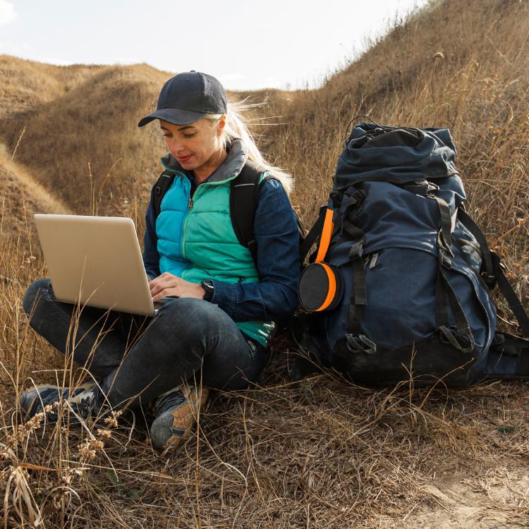 For Solis Lite Mobile WiFi Router Portable Storage Bag Nylon Accessory Bag(Orange Black) - Wireless Routers by buy2fix | Online Shopping UK | buy2fix