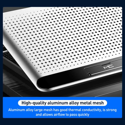 NUOXI Q5A 6-Speed Adjustable 6-Core Large Fan Cooling Pad(Black) - Cooling Pads by NUOXI | Online Shopping UK | buy2fix