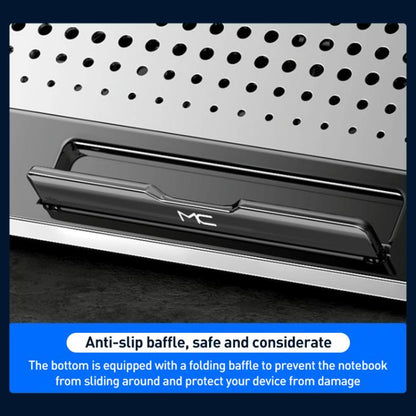 NUOXI Q5A 6-Speed Adjustable 6-Core Large Fan Cooling Pad(Silver) - Cooling Pads by NUOXI | Online Shopping UK | buy2fix