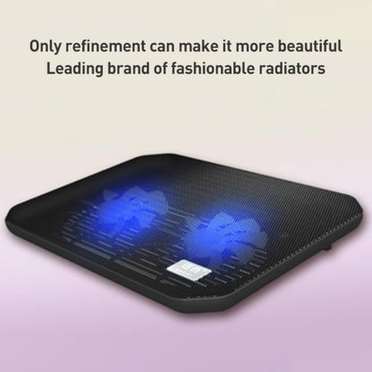 NUOXI M10B Dual Large Fan Laptop Cooling Pad(Black) - Cooling Pads by NUOXI | Online Shopping UK | buy2fix
