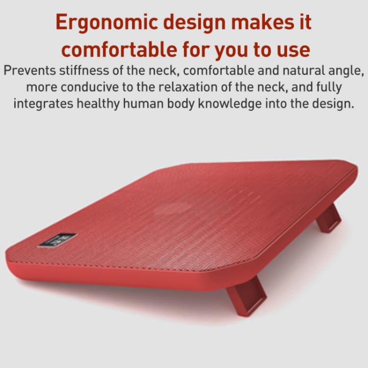 NUOXI M10B Dual Large Fan Laptop Cooling Pad(Red) - Cooling Pads by NUOXI | Online Shopping UK | buy2fix