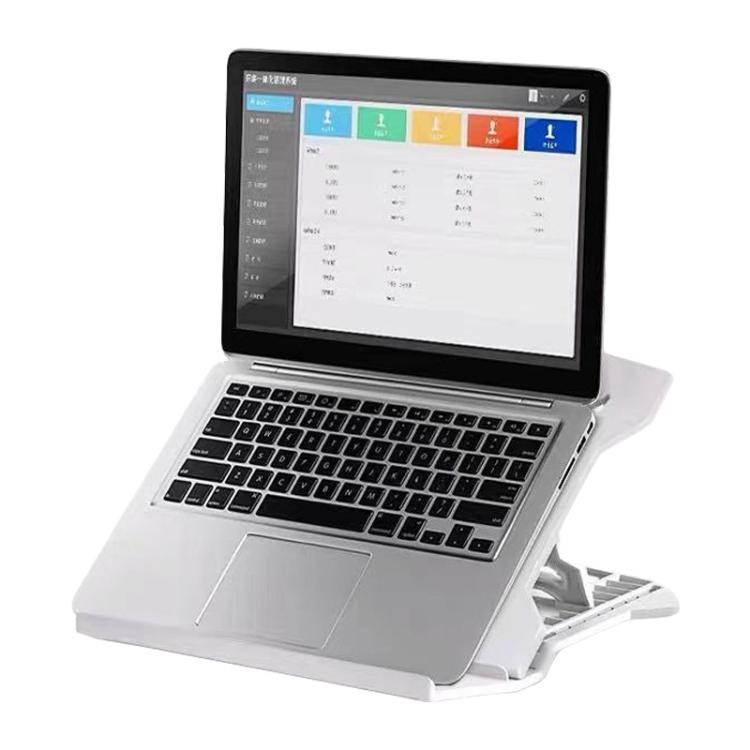 NUOXI N2 8-level Adjustable Laptop Holder, without Turntable(White) - Laptop Stand by NUOXI | Online Shopping UK | buy2fix