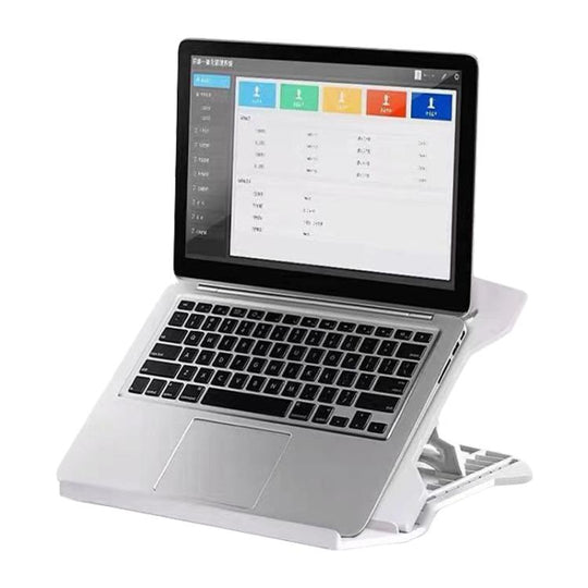 NUOXI N2 8-level Adjustable Laptop Holder, without Turntable(White)