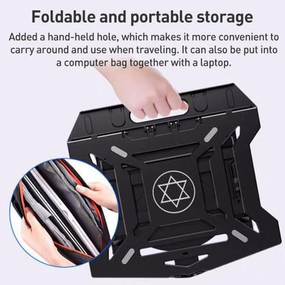 NUOXI N2 8-level Adjustable Laptop Holder, without Turntable(White) - Laptop Stand by NUOXI | Online Shopping UK | buy2fix