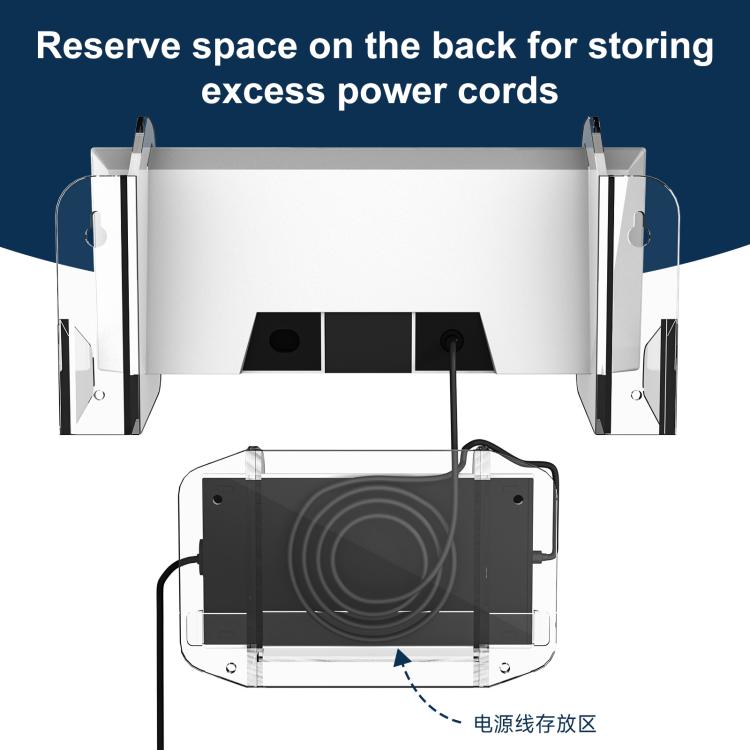 For Starlink Gen 3 Router Acrylic Separable Wall-mounted Bracket(Transparent) - Wireless Routers by buy2fix | Online Shopping UK | buy2fix