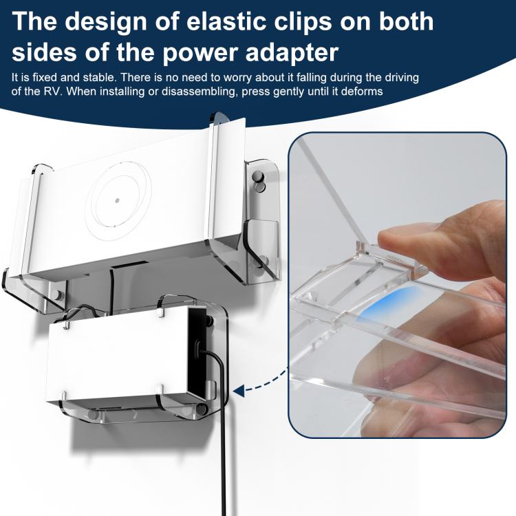 For Starlink Gen 3 Router Acrylic Separable Wall-mounted Bracket(Transparent) - Wireless Routers by buy2fix | Online Shopping UK | buy2fix