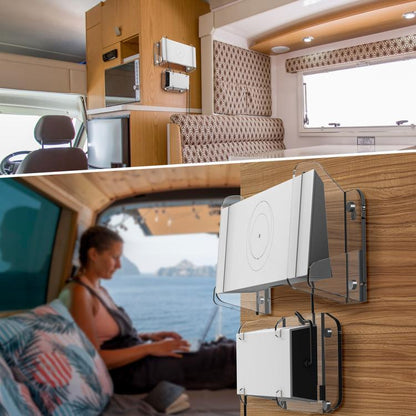 For Starlink Gen 3 Router Acrylic Separable Wall-mounted Bracket(Transparent) - Wireless Routers by buy2fix | Online Shopping UK | buy2fix