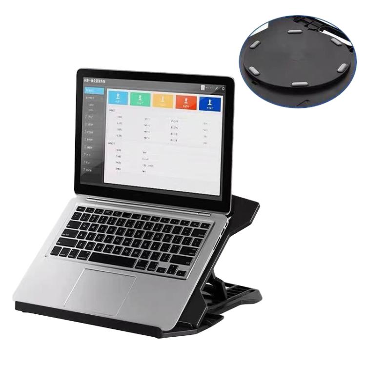 NUOXI N2 8-level Adjustable Laptop Holder, with Turntable(Black) - Laptop Stand by NUOXI | Online Shopping UK | buy2fix