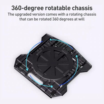 NUOXI N2 8-level Adjustable Laptop Holder, with Turntable(Black) - Laptop Stand by NUOXI | Online Shopping UK | buy2fix