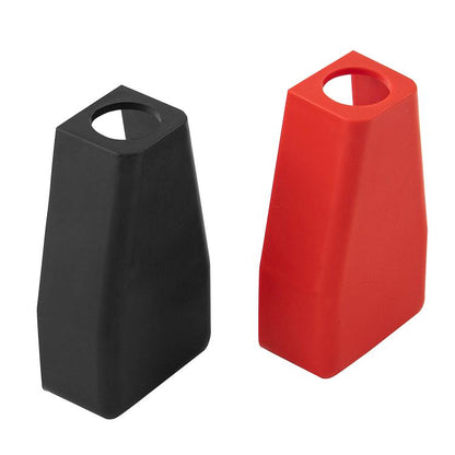 2pcs/Pack Car Battery Wire Terminal Protection Cover Battery Positive Negative Top Post Cap(Black Red) - Booster Cable & Clip by buy2fix | Online Shopping UK | buy2fix