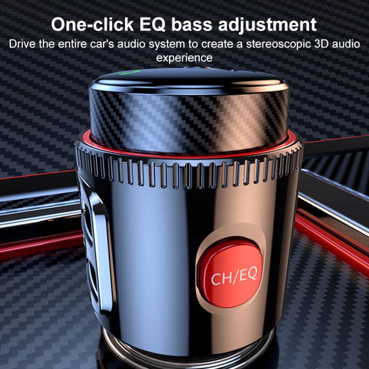 T23 Car FM Transmitter Bluetooth Player Fast Charging(Black) - Bluetooth Car Kits by buy2fix | Online Shopping UK | buy2fix