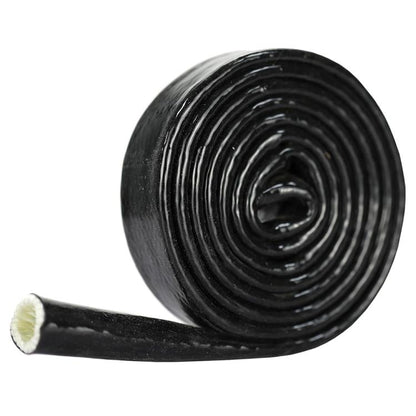 Silicone Fiberglass Fireproof Heat Shield Protective Sleeve Car Line Insulation Protection Cover, 1m Length, Diameter:19mm(Black) - Others by buy2fix | Online Shopping UK | buy2fix