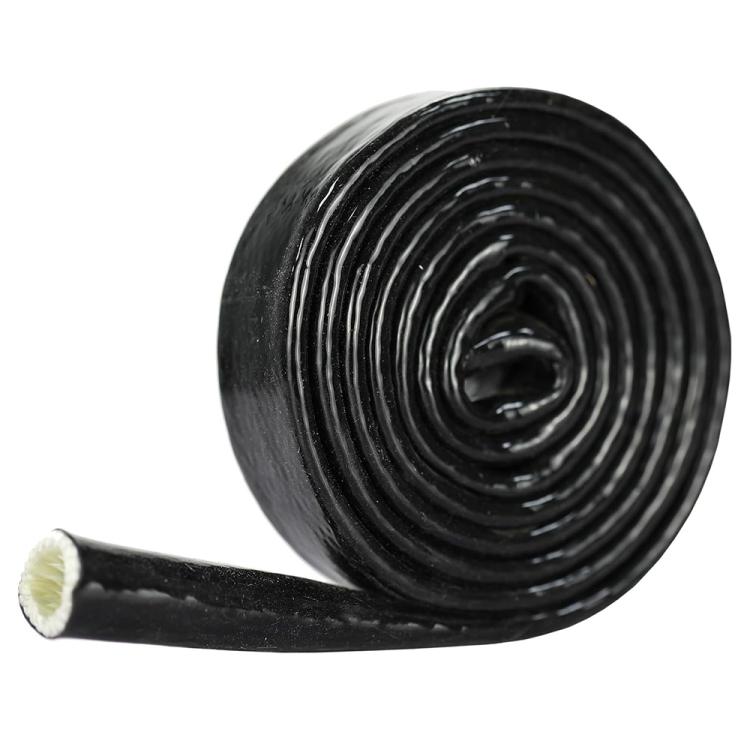 Silicone Fiberglass Fireproof Heat Shield Protective Sleeve Car Line Insulation Protection Cover, 1m Length, Diameter:10mm(Black) - Others by buy2fix | Online Shopping UK | buy2fix