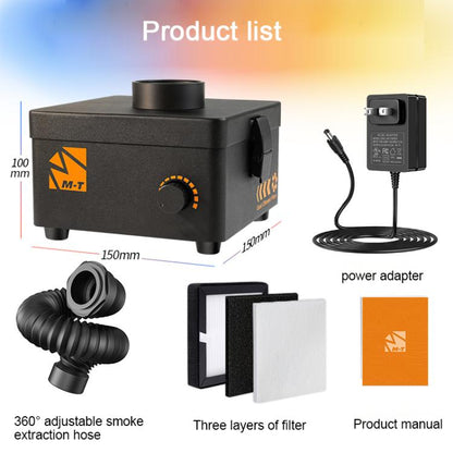 CP-308 Desktop Smoking Apparatus Solder Fume Purifier, Plug:US Plug(Black) - Dust Remove Tool by buy2fix | Online Shopping UK | buy2fix