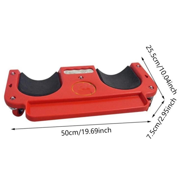Portable Universal Wheel Sliding Kneel Pad Car Repair Home Improvement Tool with 5 Swivel Castors(Red) - Other Tools by buy2fix | Online Shopping UK | buy2fix