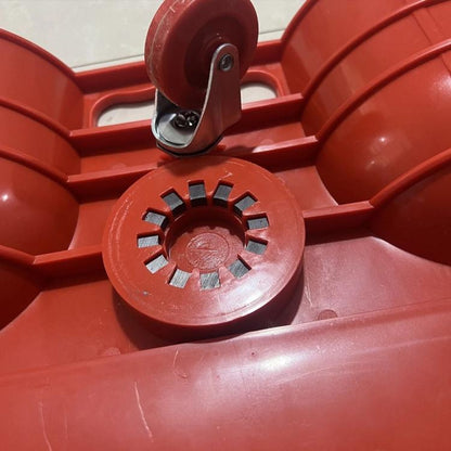 Portable Universal Wheel Sliding Kneel Pad Car Repair Home Improvement Tool with 5 Swivel Castors(Red) - Other Tools by buy2fix | Online Shopping UK | buy2fix