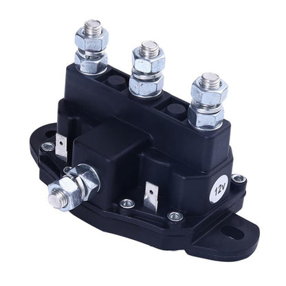 Car Relay Winch Motor Reversing Solenoid Switch DC Six-terminal Relay 2141211A61(Black) - Relays by buy2fix | Online Shopping UK | buy2fix