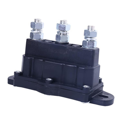 Car Relay Winch Motor Reversing Solenoid Switch DC Six-terminal Relay 2141211A61(Black) - Relays by buy2fix | Online Shopping UK | buy2fix