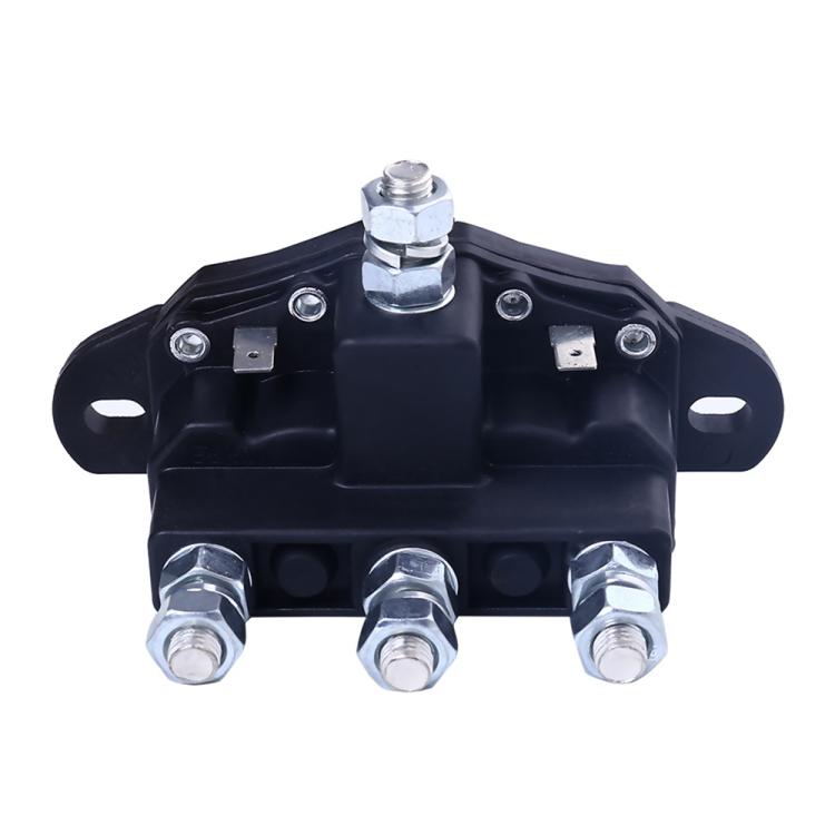 Car Relay Winch Motor Reversing Solenoid Switch DC Six-terminal Relay 2141211A61(Black) - Relays by buy2fix | Online Shopping UK | buy2fix