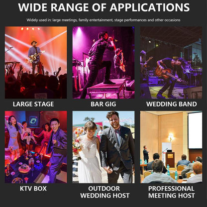 U-620 Professional 1 to 2 Waistpack Wireless Headset Microphone System(Black) - Microphone by buy2fix | Online Shopping UK | buy2fix