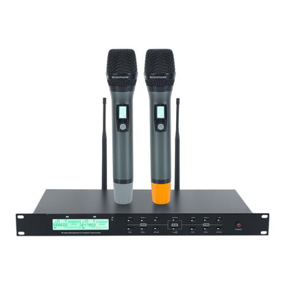 AI-101 Professional Home Karaoke 7-band Reverberation Wireless Microphone(Black) - Microphone by buy2fix | Online Shopping UK | buy2fix