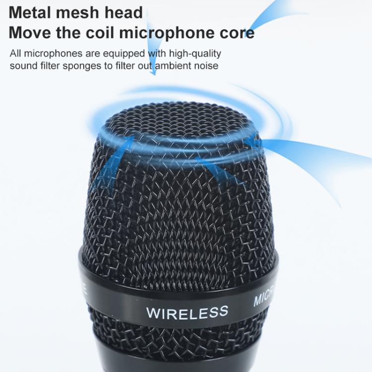 AI-101 Professional Home Karaoke 7-band Reverberation Wireless Microphone(Black) - Microphone by buy2fix | Online Shopping UK | buy2fix