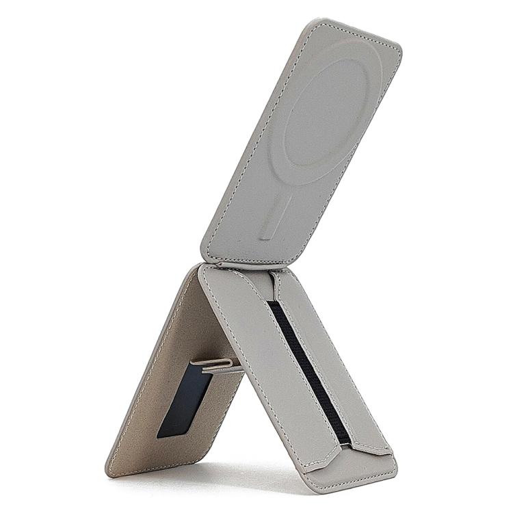 MagSafe Live Broadcast Phone Bracket Card Holder with Elastic Band(Grey) - Stand by buy2fix | Online Shopping UK | buy2fix