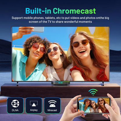 HK1 K8MINI 4K UHD Android 14 Smart TV Box with Remote Control, 2GB+16GB, RK3518 Quad-Core(EU Plug) - Others by buy2fix | Online Shopping UK | buy2fix