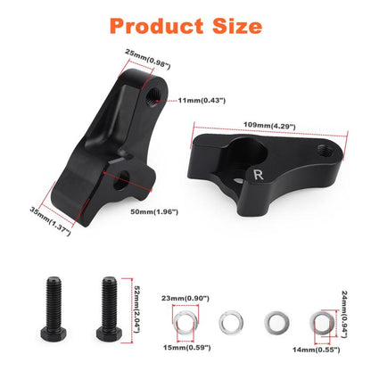 Motorcycle 2 inch Rear Slam Shock Lowering Blocks Kits for Harley 2002-2022(Black) - Engines & Engine Parts by buy2fix | Online Shopping UK | buy2fix