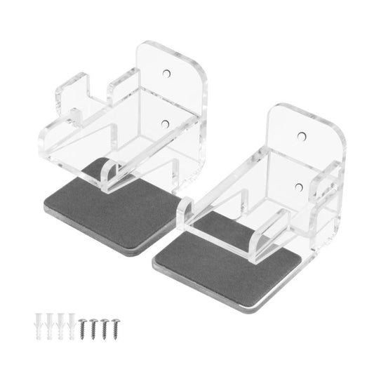 For Nintendo Switch 1 / 2 Acrylic Wall Split Symmetrical Storage Bracket(Transparent) - Holder by buy2fix | Online Shopping UK | buy2fix