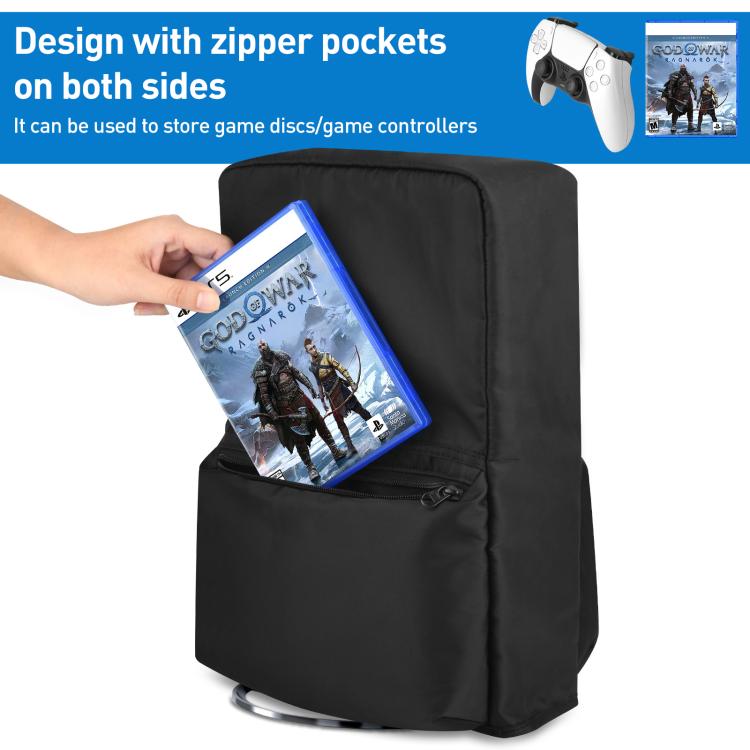 For Sony PlayStation 5 Slim Game Console Storage Dust Cover(Black) - Bags by buy2fix | Online Shopping UK | buy2fix