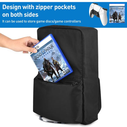 For Sony PlayStation 5 Slim Game Console Storage Dust Cover(Black) - Bags by buy2fix | Online Shopping UK | buy2fix