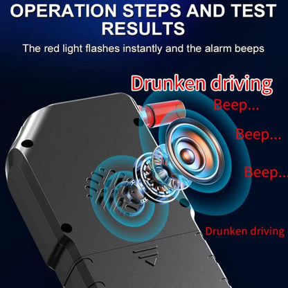 Home Digital Display Blow-type Alcohol Tester Alcohol Detector(Black) - Breath Alcohol Tester by buy2fix | Online Shopping UK | buy2fix