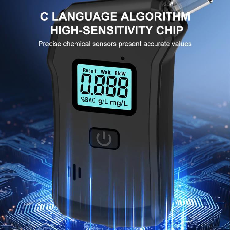 Home Digital Display Blow-type Alcohol Tester Alcohol Detector(Black) - Breath Alcohol Tester by buy2fix | Online Shopping UK | buy2fix