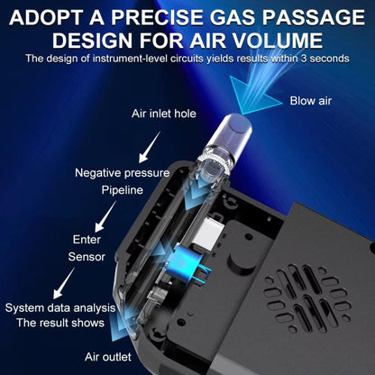 Home Digital Display Blow-type Alcohol Tester Alcohol Detector(Black) - Breath Alcohol Tester by buy2fix | Online Shopping UK | buy2fix