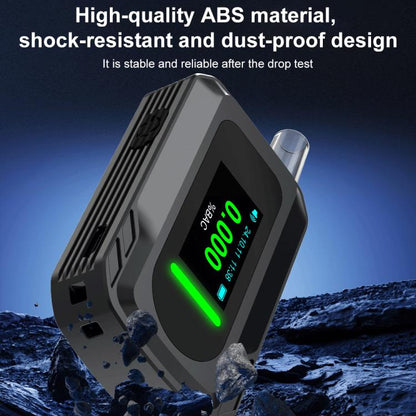 D2000 HD IPS Screen Portable Blow-Type High-Precision Alcohol Content Tester(Black) - Breath Alcohol Tester by buy2fix | Online Shopping UK | buy2fix