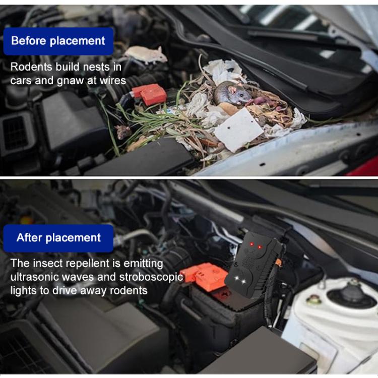 Intelligent Ultrasonic Car Mouse Repeller(Black) - Others by buy2fix | Online Shopping UK | buy2fix