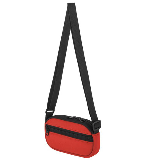Crossbody Carrying Sleeve Bag with Adjustable Shoulder Strap & Dual Pockets for Beijue Handheld Game Console(Red)