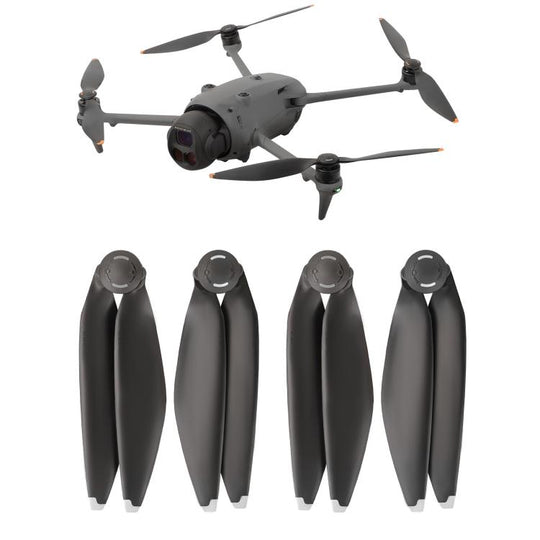 For DJI Mavic 4 Pro Sunnylife 1158F Quick-Release Propellers Blades, Type:Two Pairs(Silver Tip)