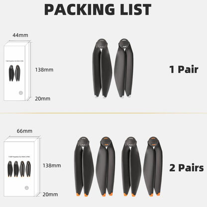 For DJI Mavic 4 Pro Sunnylife 1158F Quick-Release Propellers Blades, Type:One Pair(Orange Tip) - DIY Propeller by Sunnylife | Online Shopping UK | buy2fix